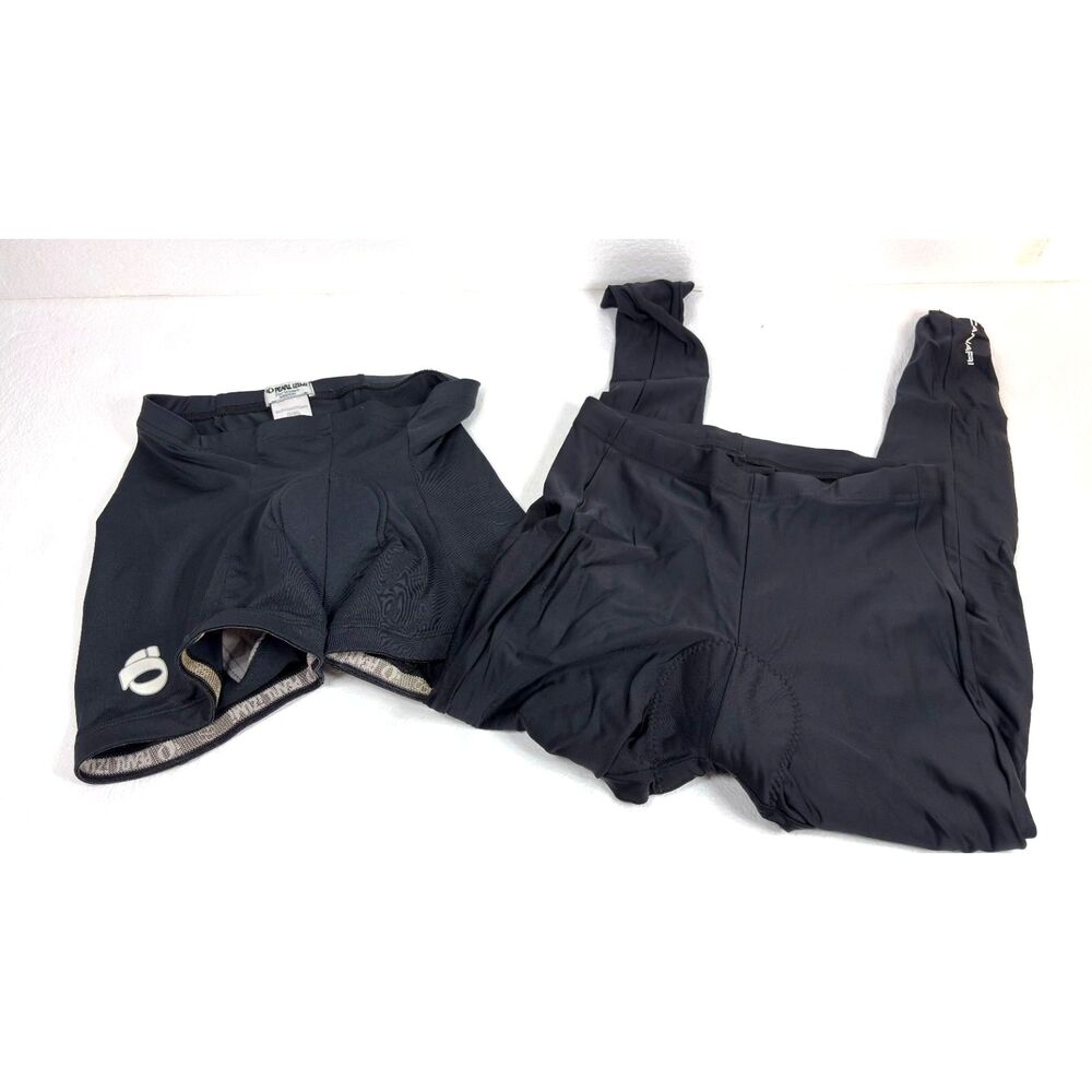Womens Bike Padded Cycling Pearl Izumi Shorts and Canari Pants Black Size Medium
